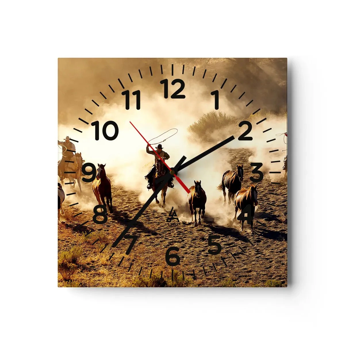 Horloge murale - Pendule murale - L'ouest vraiment sauvage - 40x40 cm