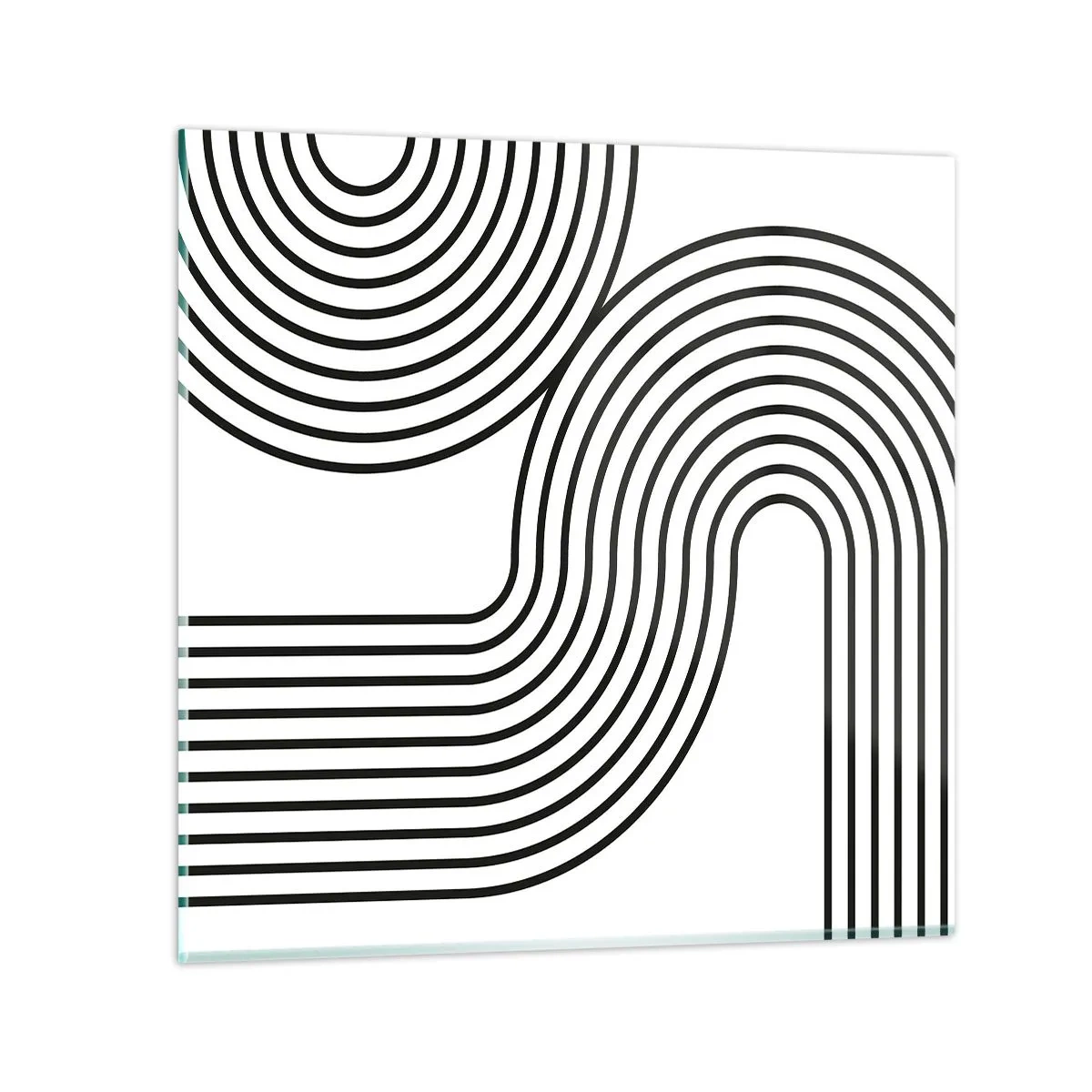 Impression sur verre - Image sur verre - En plein virage - 70x70 cm