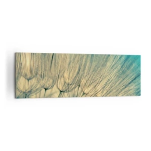 Impression sur toile - Image sur toile - Macrophotographie de pissenlits en plein jour - 160x50cm - En attente du vent - Décoration murale moderne pour le salon et la chambre ARTTOR