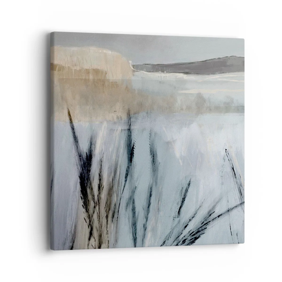 Impression sur toile - Image sur toile - Champs d'hiver - 40x40 cm