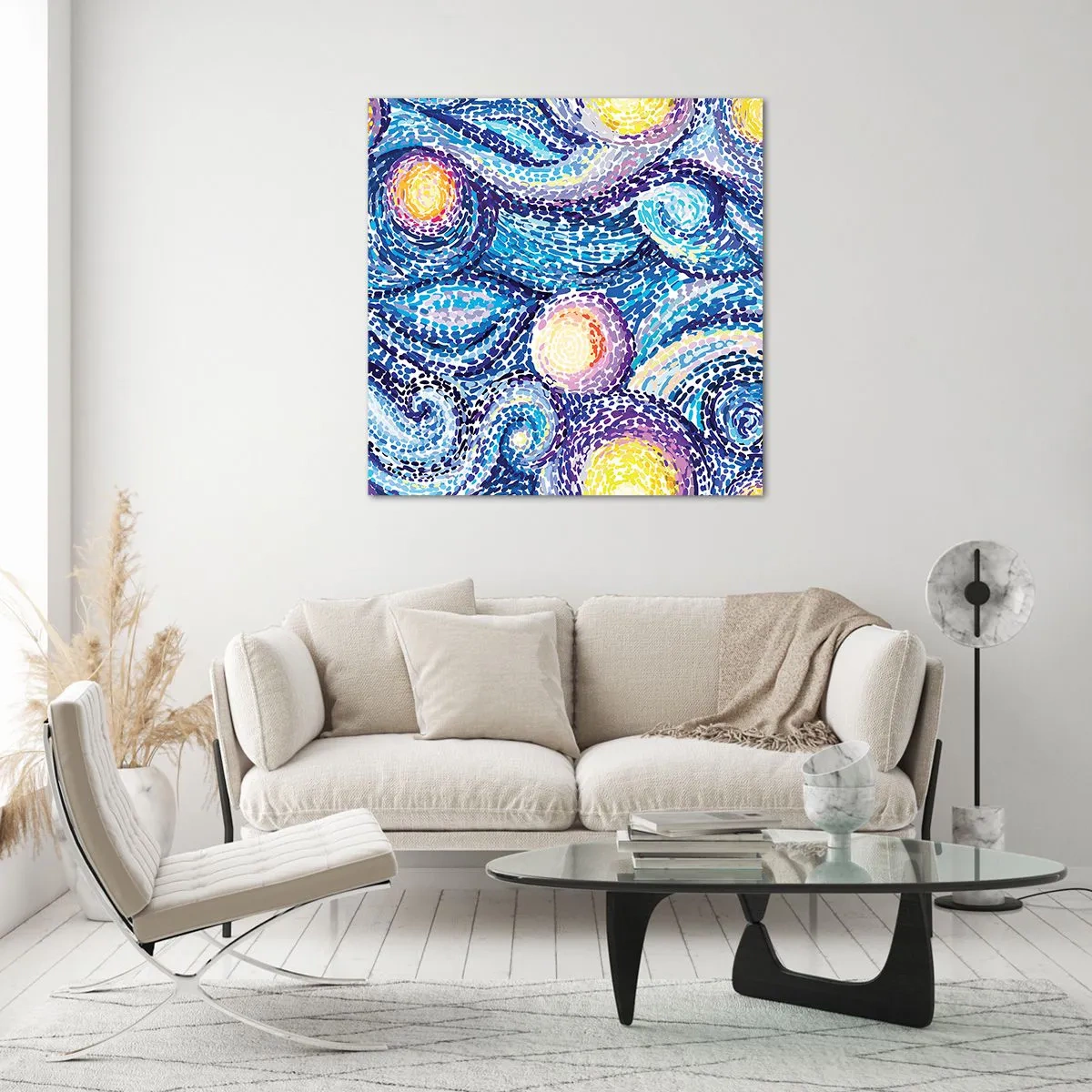 Impression sur verre - Image sur verre - D'après un tableau de van Gogh - 30x30 cm