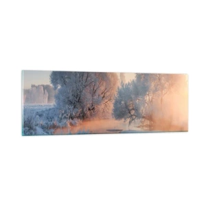 Impression sur verre - Image sur verre - Tout dans le soleil brille en cristal - 90x30 cm