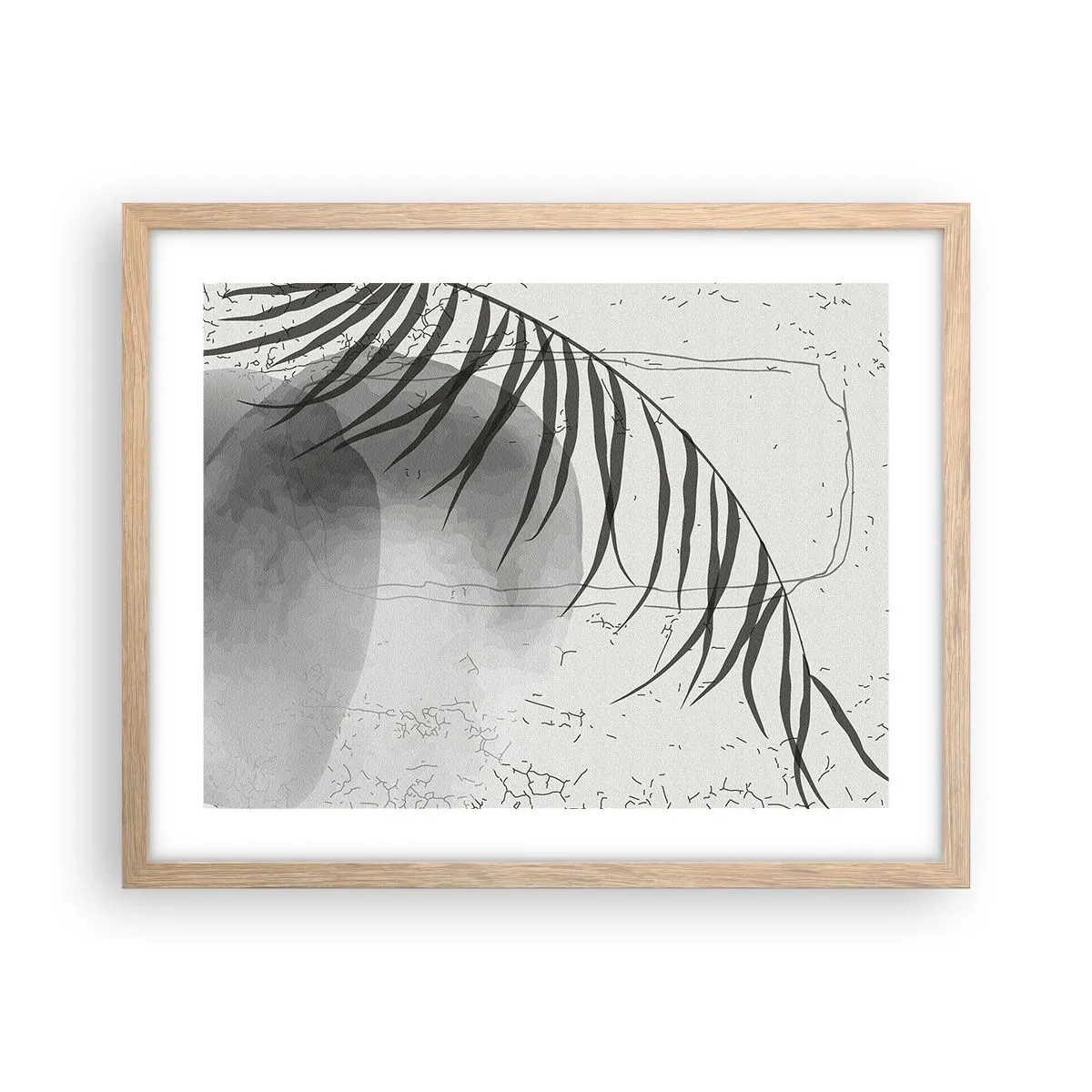 Affiche dans un chêne clair - Poster - L'exotisme subtil de la nature - 50x40 cm