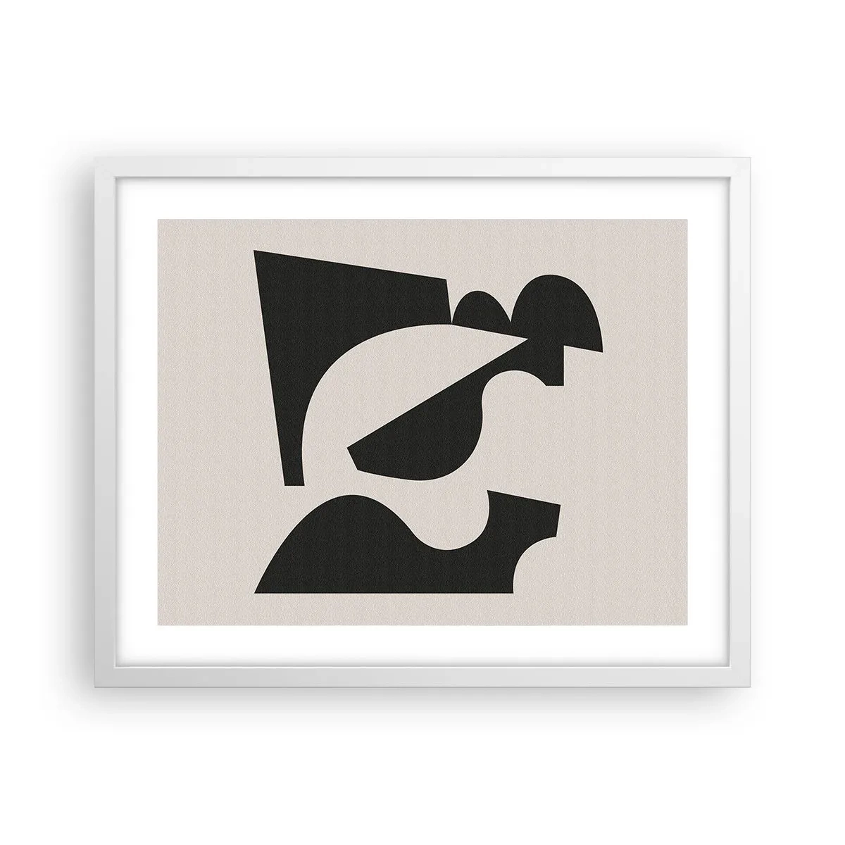 Affiche dans un cadre blanc - Poster - À monter soi-même - 50x40 cm