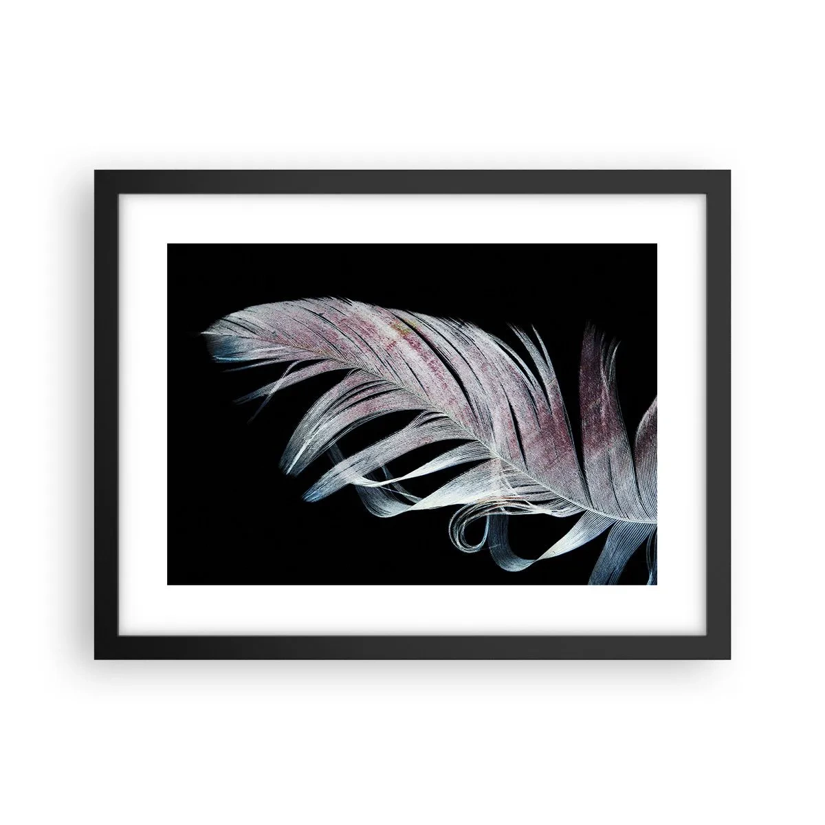 Affiche dans un cadre noir - Poster - Pensez au toucher - 40x30 cm