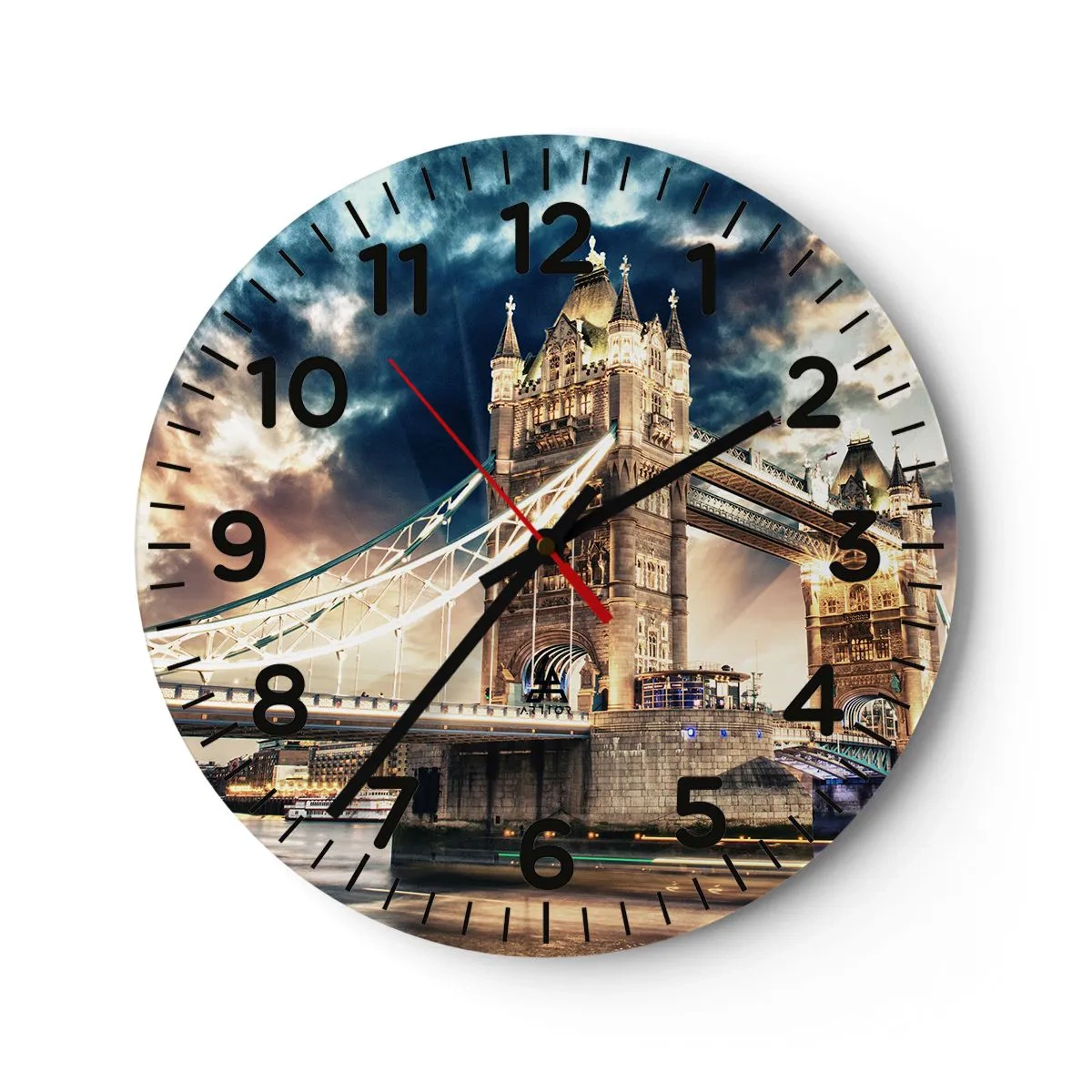 Horloge murale - Pendule murale - Monument de l'empire victorien - 40x40 cm