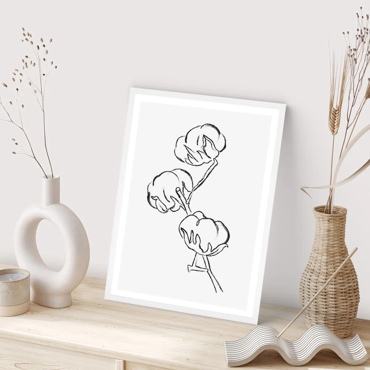Affiche dans un cadre blanc - Poster - Duvet de coton - 70x100 cm