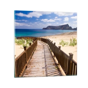 Impression sur verre - Image sur verre - Emmène-moi dans les îles du bonheur - 30x30 cm