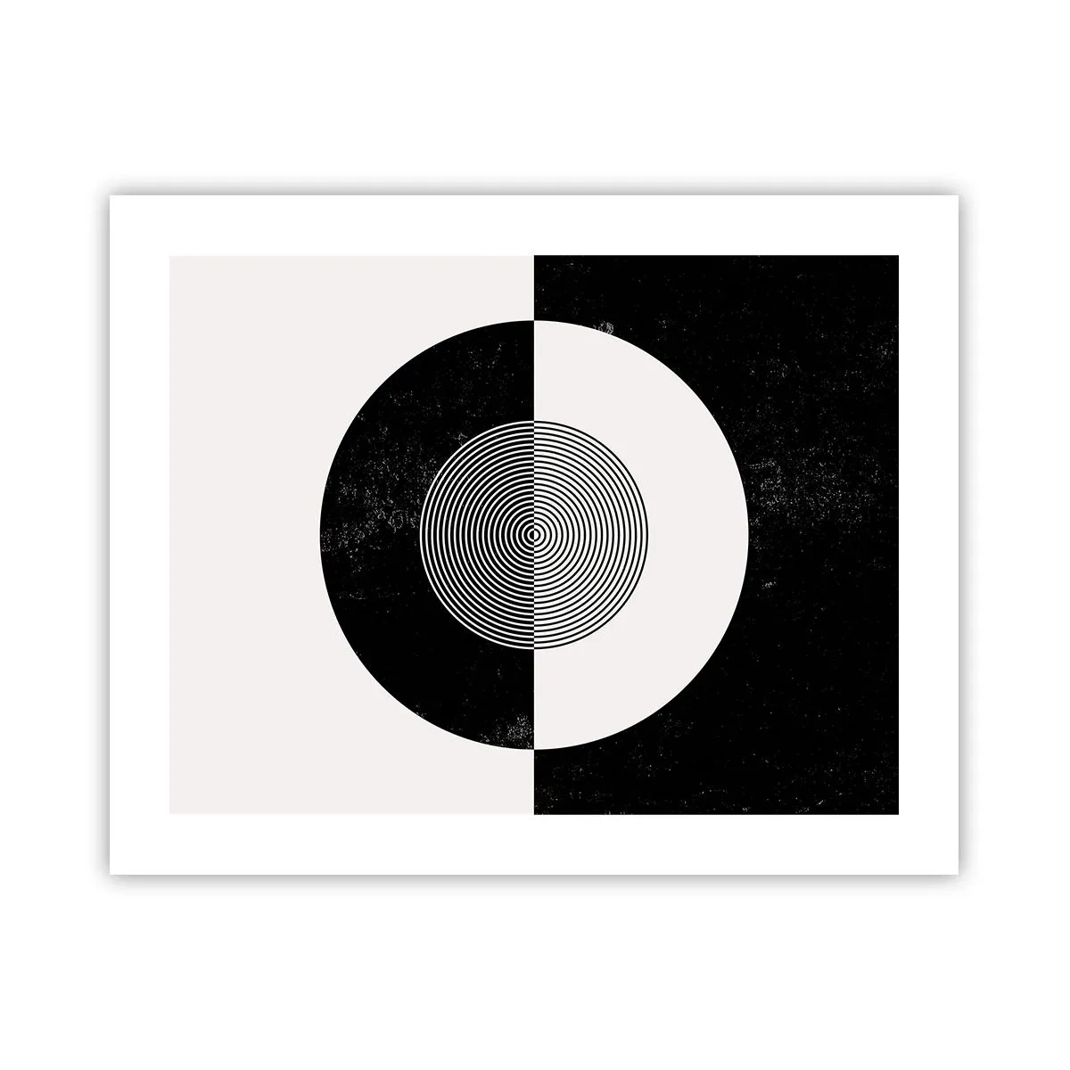 Affiche - Poster - Harmonie de noir et blanc - 50x40 cm