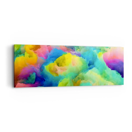 Impression sur toile - Image sur toile - Plumule arc-en-ciel - 90x30 cm