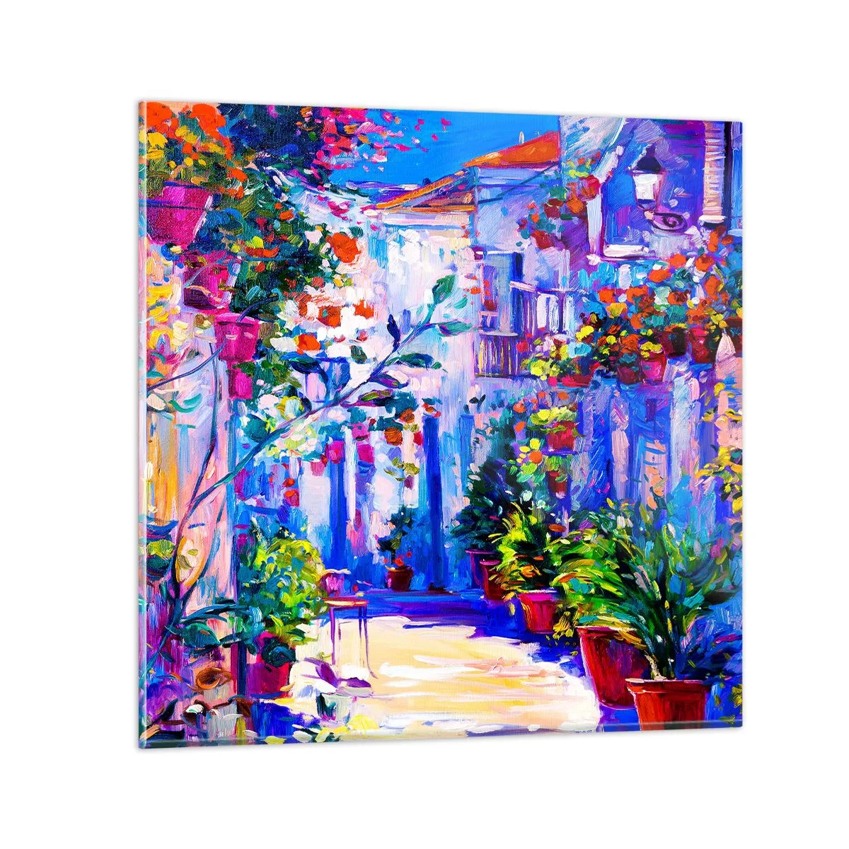 Impression sur verre - Image sur verre - Impression - une rue italienne - 40x40 cm