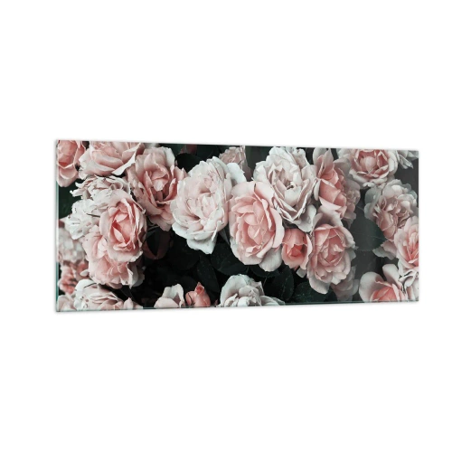 Impression sur verre - Image sur verre - Ensemble de rose - 100x40 cm