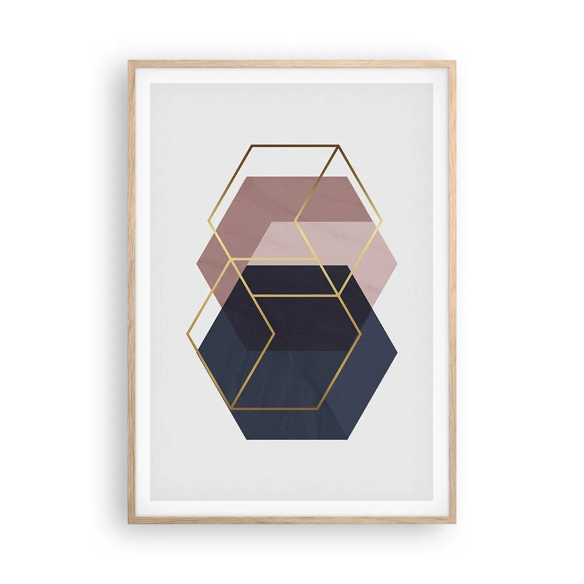 Affiche dans un chêne clair - Poster - Le pouvoir de la simplicité - 70x100 cm