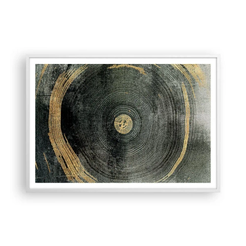 Affiche dans un cadre blanc - Poster - Changement et persistance - 100x70 cm