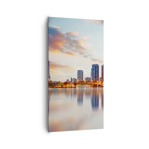 Impression sur toile - Image sur toile - La tranquillité monumentale de Paris - 65x120 cm