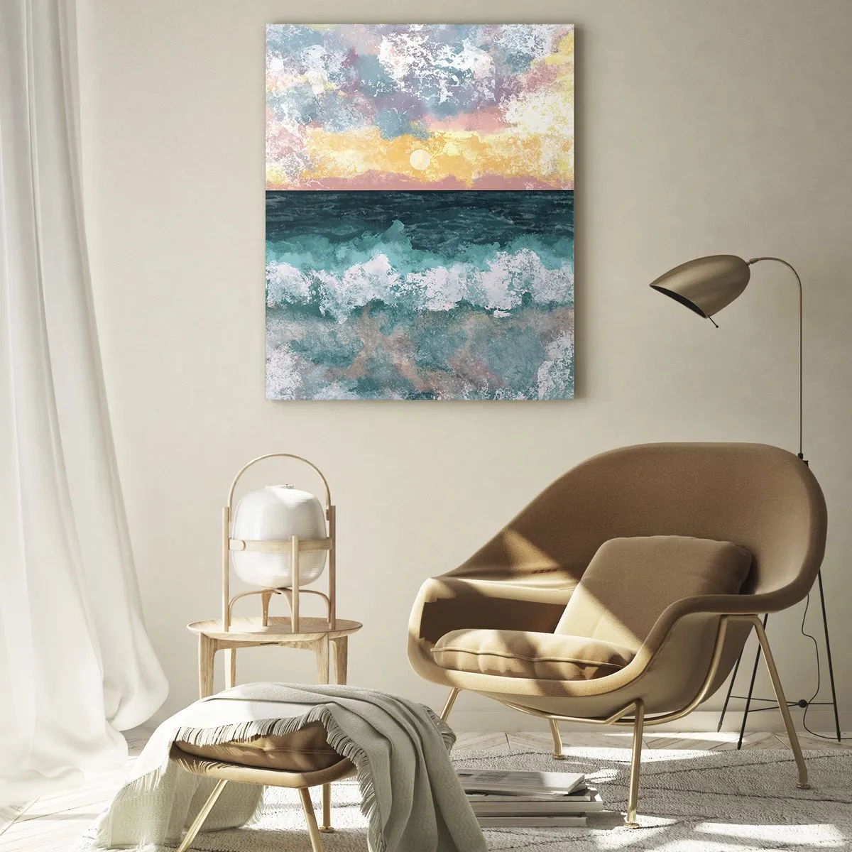 Impression sur verre - Image sur verre - Eau, lumière, air - 80x120 cm