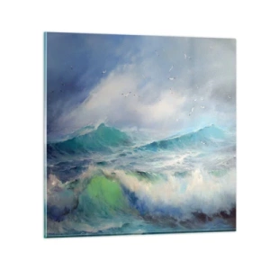 Impression sur verre - Image sur verre - "Le tourbillon hurlait de triomphe..." - 70x70 cm