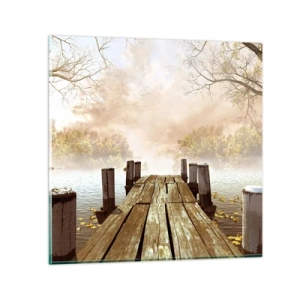 Impression sur verre - Image sur verre - La douce tristesse de l'automne - 70x70 cm