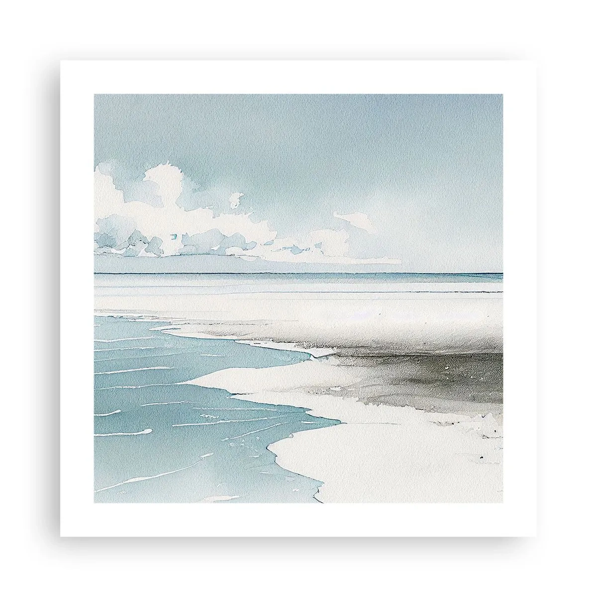 Affiche - Poster - Marée douce - 50x50 cm