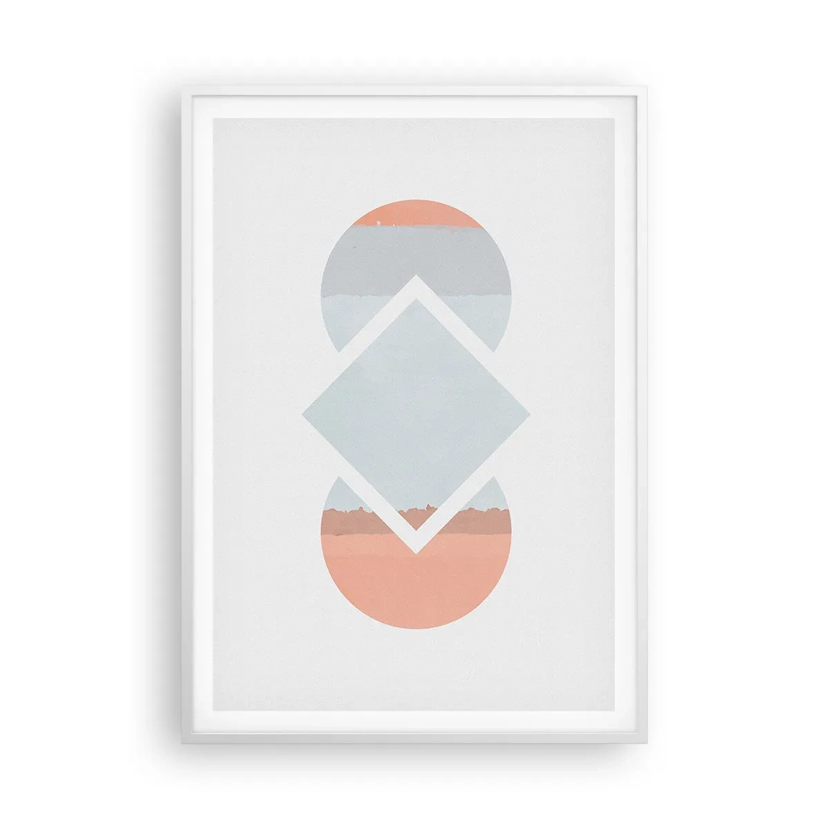 Affiche dans un cadre blanc - Poster - La situation est clair - 70x100 cm