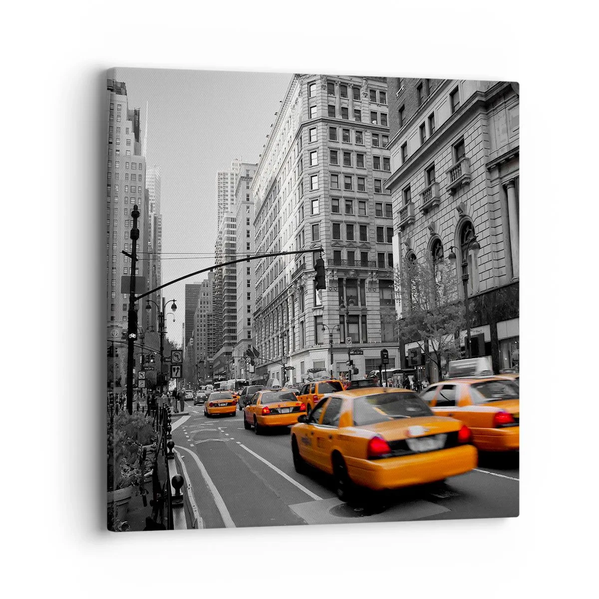 Impression sur toile - Image sur toile - Soleil des grandes villes - 40x40 cm