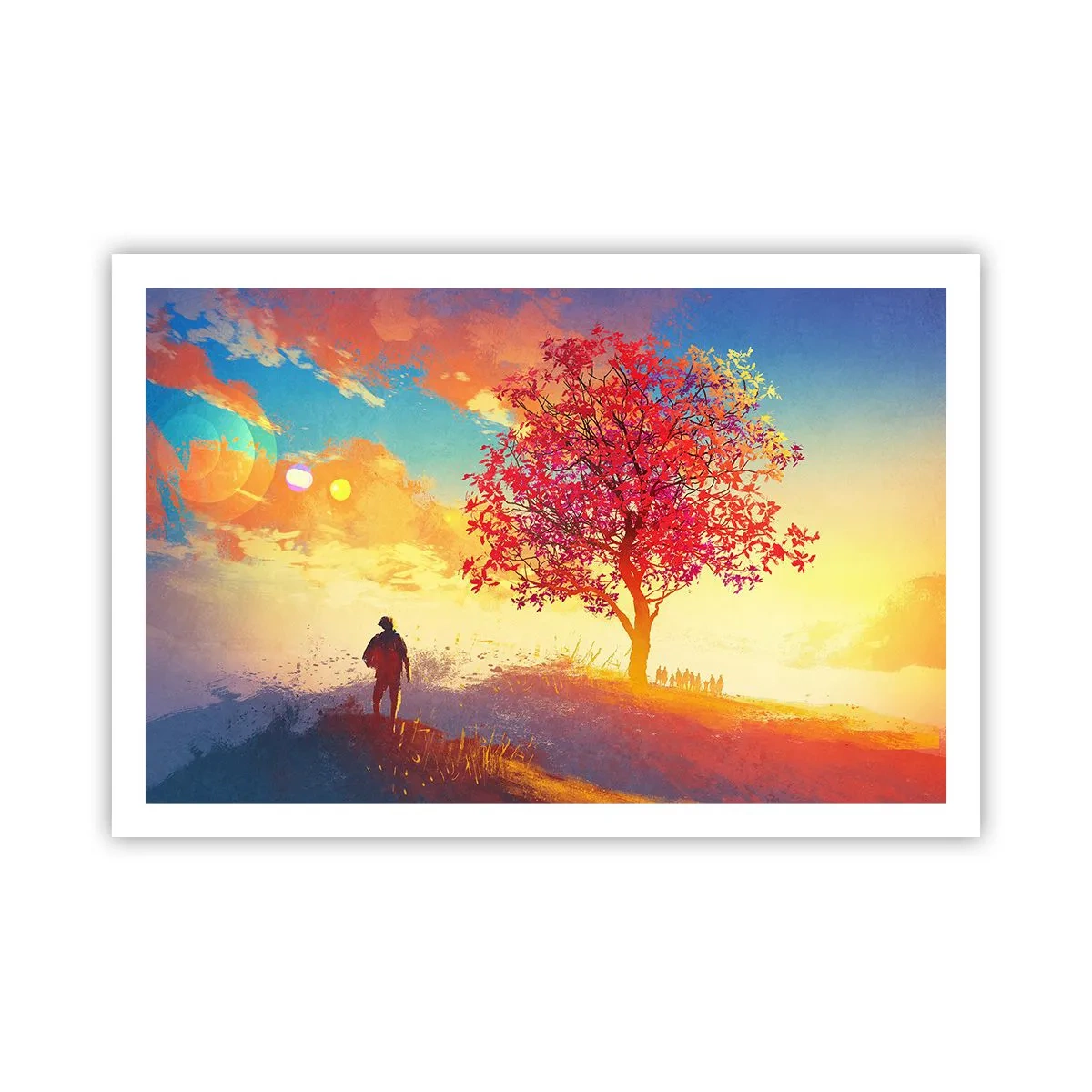 Affiche - Poster - Pèlerin à destination - 91x61 cm