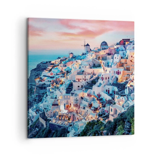 Impression sur toile - Image sur toile - Vos grandes vacances en Grèce - 50x50 cm