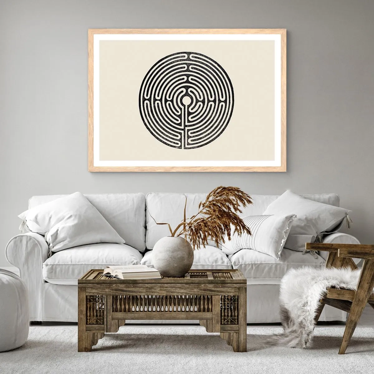 Affiche dans un chêne clair - Poster - Ordre mystérieux - 91x61 cm