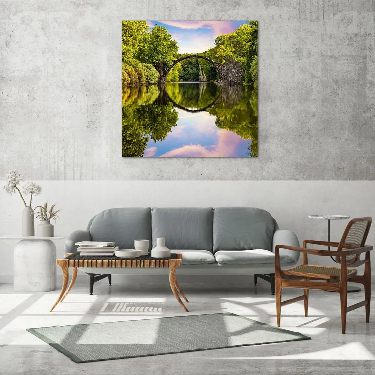 Impression sur verre - Image sur verre - À la jonction de deux mondes - 40x40 cm