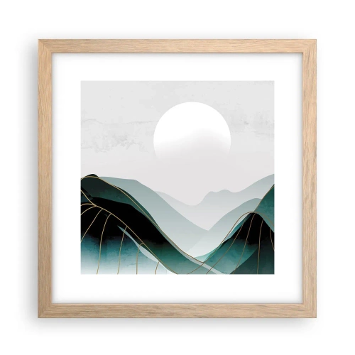 Affiche dans un chêne clair - Poster - En pleine majesté - 30x30 cm