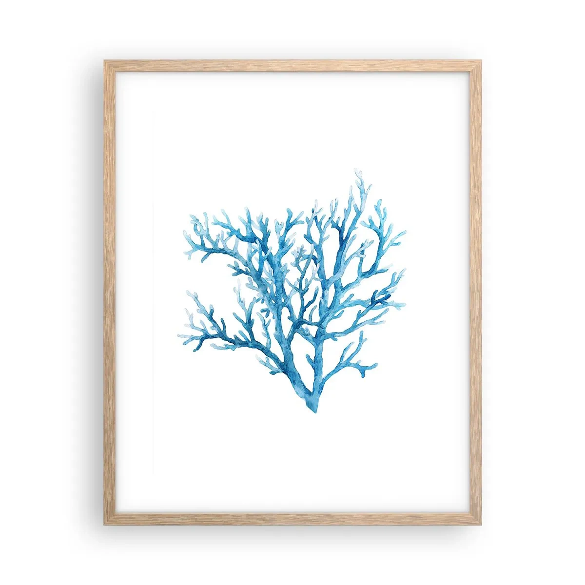 Affiche dans un chêne clair - Poster - Filigrane nautique - 40x50 cm