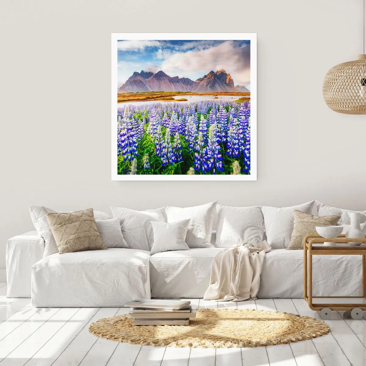 Affiche - Poster - La force et l'austérité côtoient la douceur - 60x60 cm