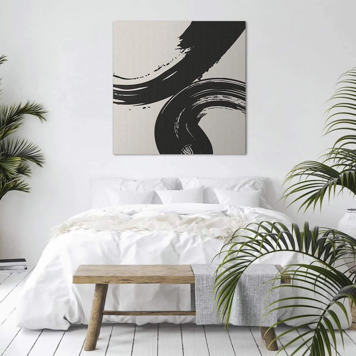 Impression sur toile - Image sur toile - Balayage circulaire - 40x40 cm
