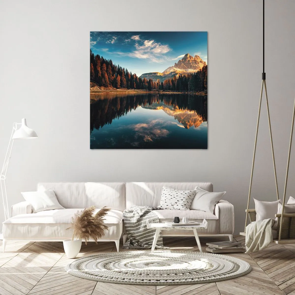 Impression sur toile - Image sur toile - Double paysage - 60x60 cm