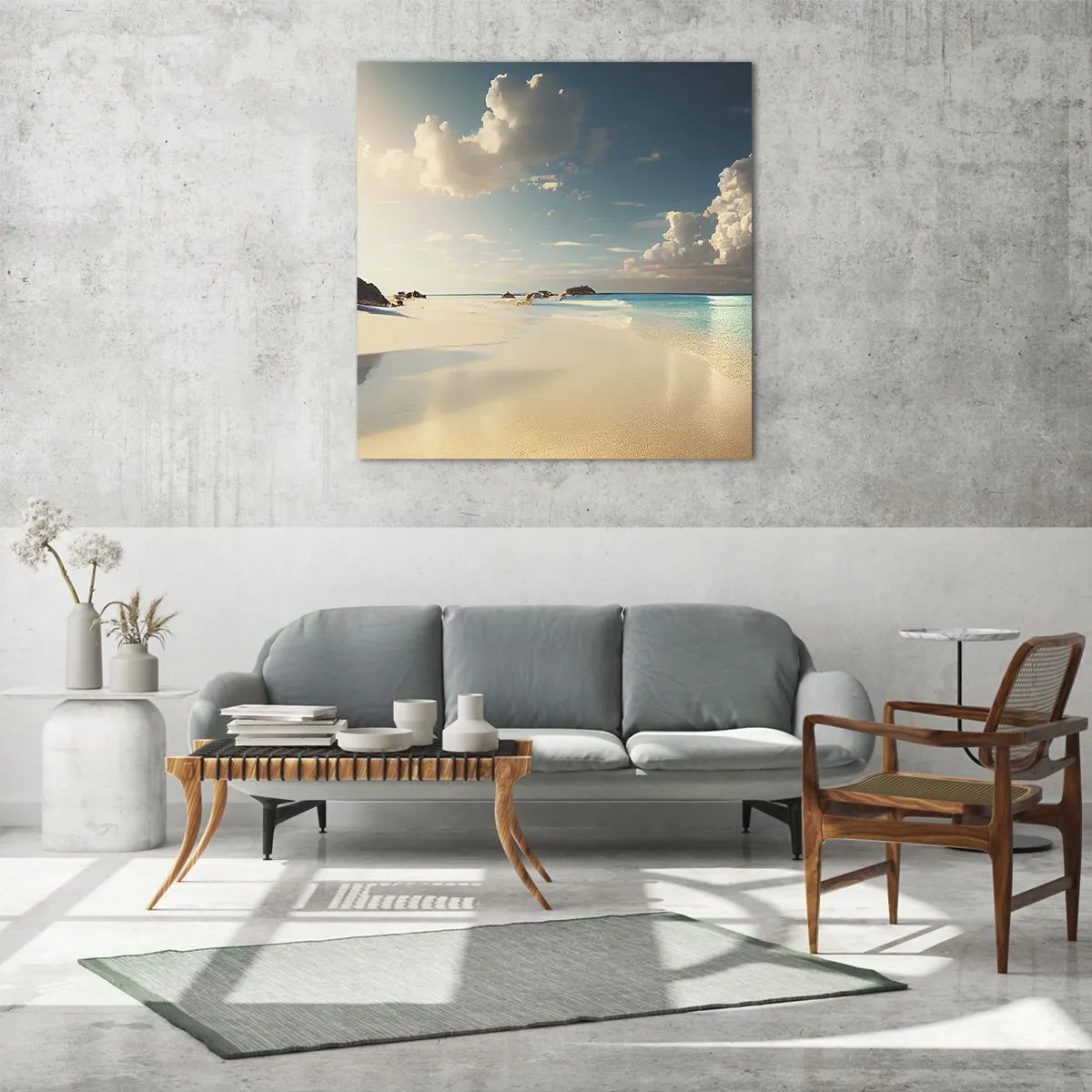 Impression sur verre - Image sur verre - Une journée de rêve - 60x60 cm