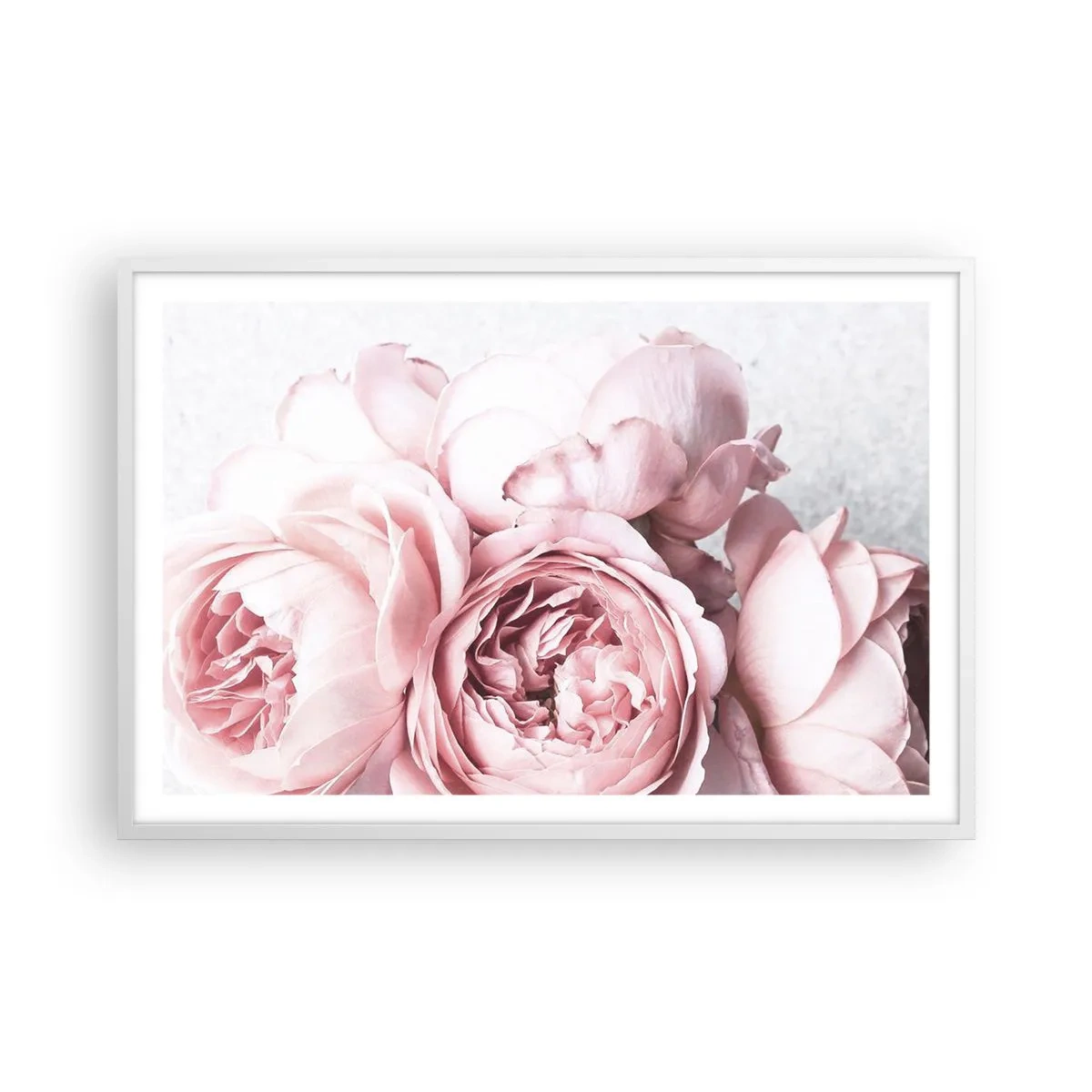 Affiche dans un cadre blanc - Poster - Pour les romantiques - 91x61 cm