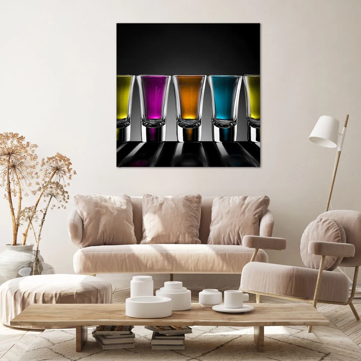 Impression sur toile - Image sur toile - Les couleurs de la joie - 40x40 cm