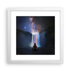 Affiche dans un cadre blanc - Poster - Harmonie absolue - 30x30 cm