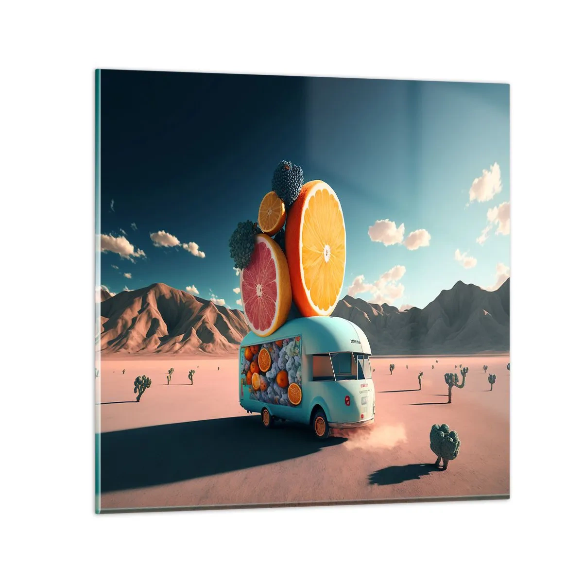 Impression sur verre - Image sur verre - Le goût des vacances - 70x70 cm