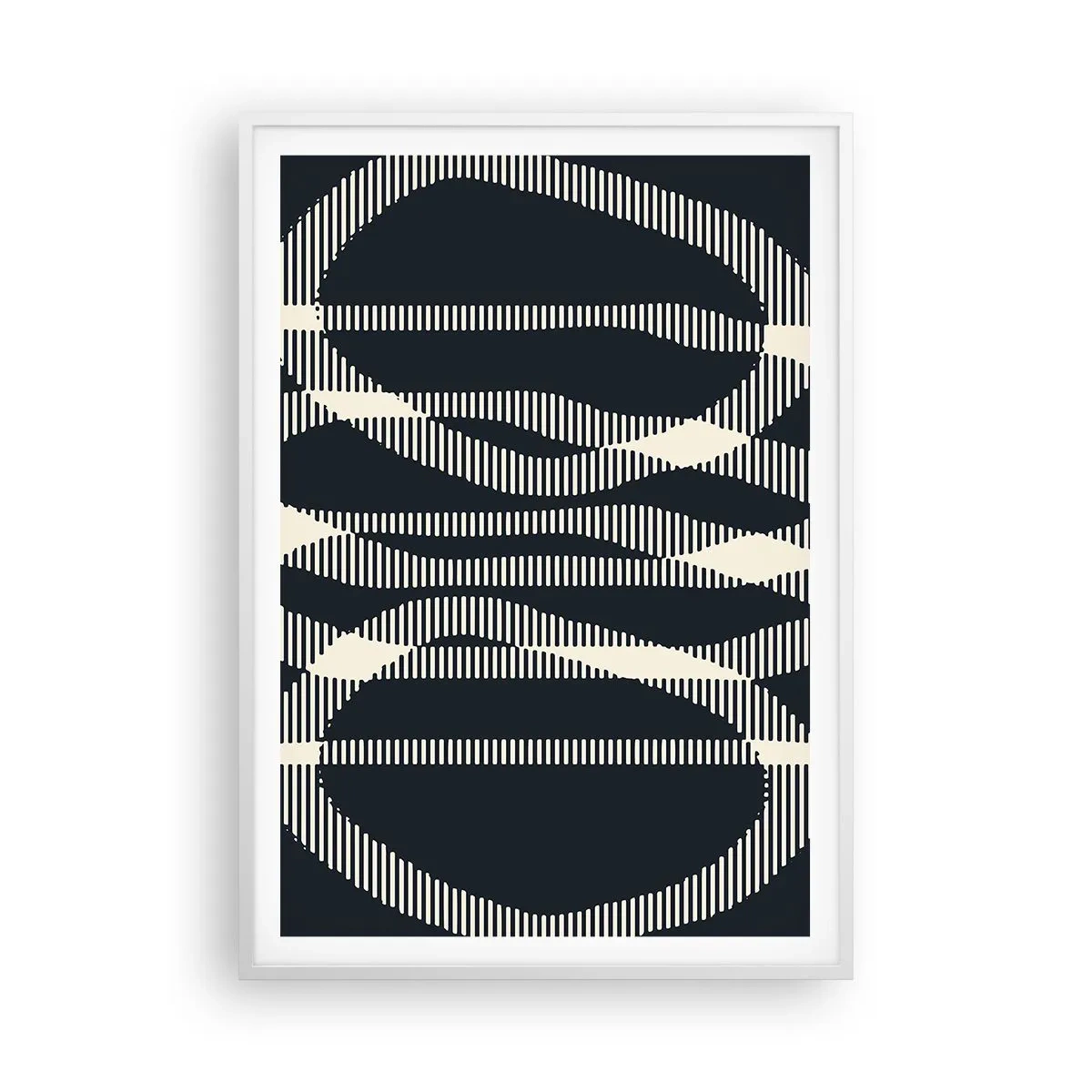 Affiche dans un cadre blanc - Poster - Une tentative de briser l'obscurité - 70x100 cm