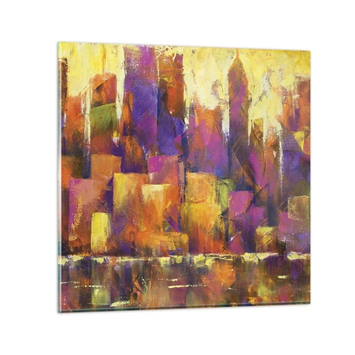 Impression sur verre - Image sur verre - Composition métropolitaine - 70x70 cm