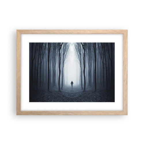 Affiche dans un chêne clair - Poster - Tout est simple et clair - 40x30 cm