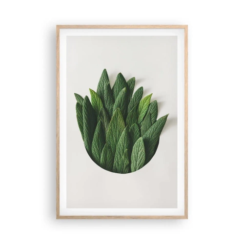 Affiche dans un chêne clair - Poster - Curiosité sans retenue - 61x91 cm