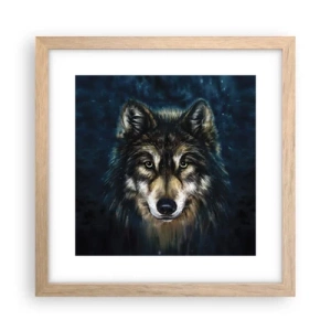 Affiche dans un chêne clair - Poster - Alpha? Et oméga - 30x30 cm