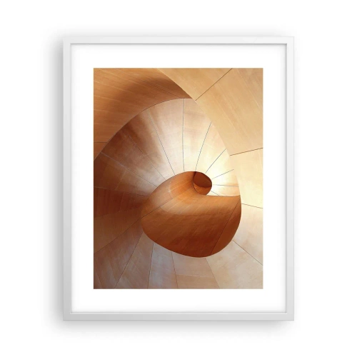 Affiche dans un cadre blanc - Poster - Serpentin architectural - 40x50 cm
