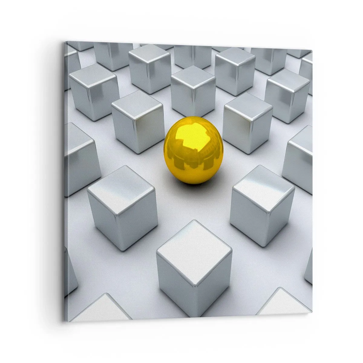 Impression sur toile - Image sur toile - Pourquoi moi? Composition géométrique - 60x60 cm