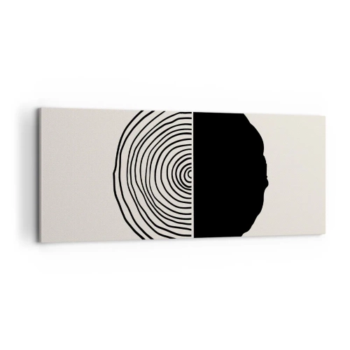 Impression sur toile - Image sur toile - Moitié-moitié - 100x40 cm