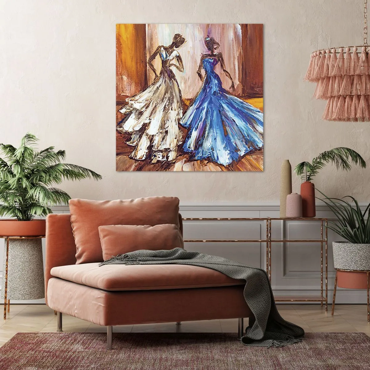 Impression sur toile - Image sur toile - Un duo reconnaissant - 40x40 cm