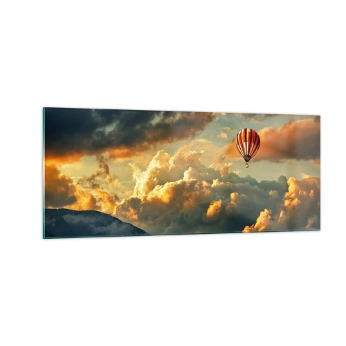 Impression sur verre - Image sur verre - Je vole parce que je veux - 100x40 cm