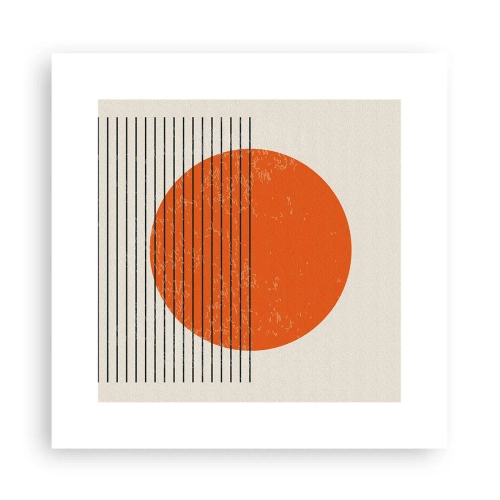 Affiche - Poster - Toujours le soleil - 30x30 cm